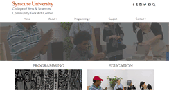 Desktop Screenshot of communityfolkartcenter.org